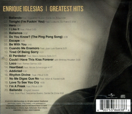 Enrique Iglesias – Greatest Hits (CD) [1]
