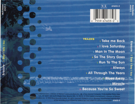 Erasure - I Say I Say I Say (CD) [1]