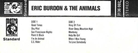 Eric Burdon & The Animals - Eric Burdon And The Animals (Caseta Audio) [1]