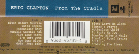 Eric Clapton - From The Cradle (Caseta Audio) [1]