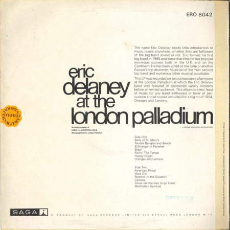 Eric Delaney - At The London Palladium, (Disc Vinil) [1]
