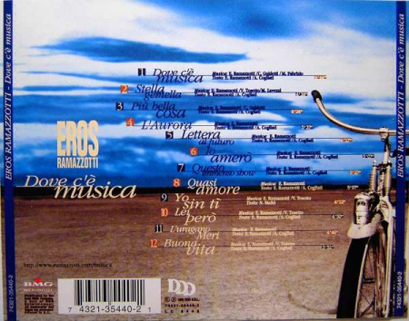 Eros Ramazzotti - Dove C'è Musica, (CD) [1]