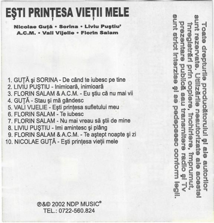 Ești Prințesa Vieții Mele (Caseta Audio) [1]