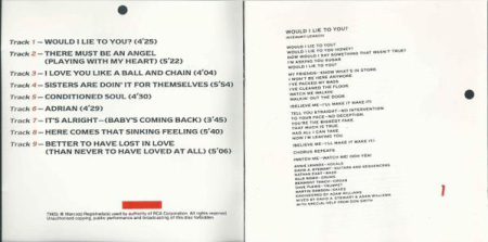 Eurythmics - Be Yourself Tonight (CD) [1]