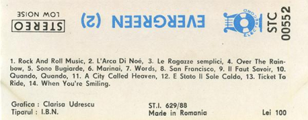 Evergreen  (Caseta Audio) [1]