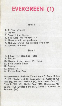 Evergreen , (Casetă Audio) [1]