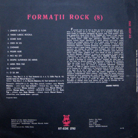 Evolutiv - Formații Rock, (Disc Vinil) [1]