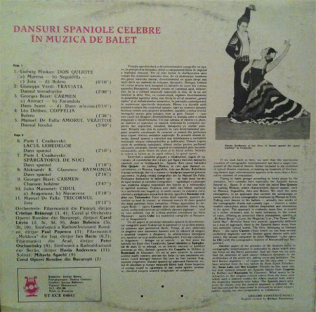 Famous Spanish Dances From Ballet Music (Dansuri Spaniole Celebre În Muzica De Balet), (Disc Vinil) [1]