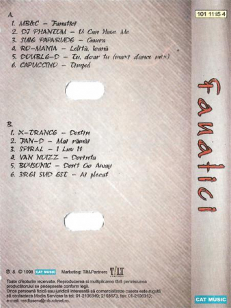 Fanatici (The Romanian Techno 2), (Casetă Audio) [1]