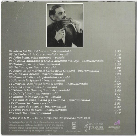 Fănică Luca - Fănică Luca, (CD) [1]