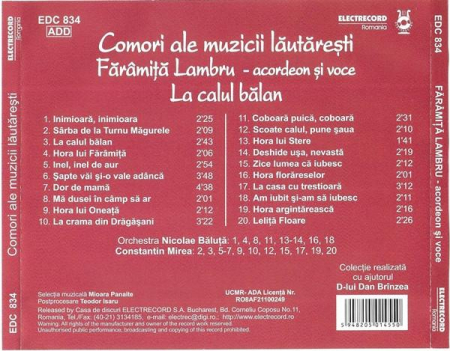 Fărîmiță Lambru - La Calul Bălan, (CD) [1]