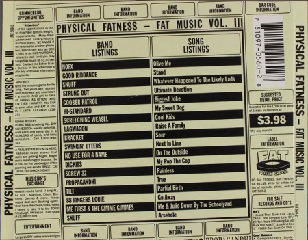 Fat Music Vol. III: Physical Fatness (CD) [1]