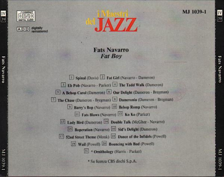 Fats Navarro - Fat Boy, (CD) [1]