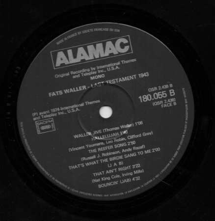 Fats Waller - Last Testament 1943 (Disc Vinil) [1]