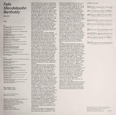 Felix Mendelssohn-Bartholdy - Lieder [1]