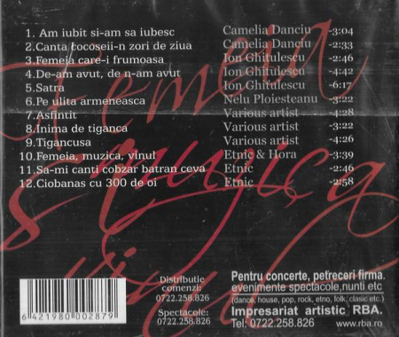 Femeia Si Muzica Vinul (CD) [1]