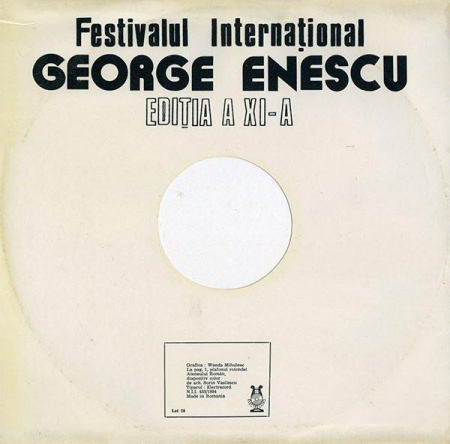 Festivalul Internațional George Enescu Ediția A XI-a București 16-26 Septembrie 1988, (Disc Vinil) [1]