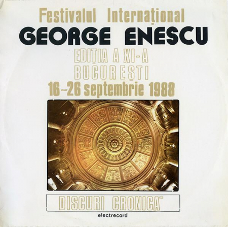 Discuri vinil - Festivalul Internațional George Enescu Ediția A XI-a București 16-26 Septembrie 1988, (Disc Vinil)