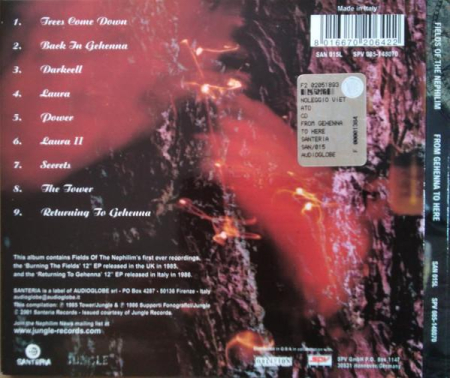 Fields Of The Nephilim - From Gehenna To Here (CD) [1]
