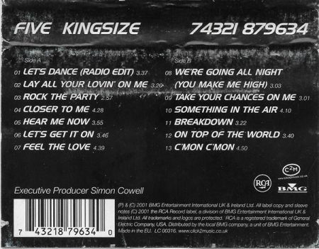 Five - Kingsize (Caseta Audio) [1]