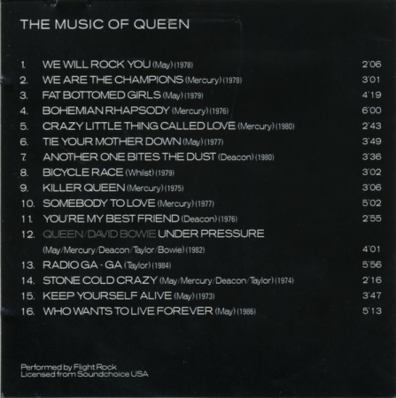 Flight Rock - The Music Of Queen (CD) [1]