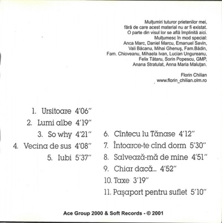 Florin Chilian - Iubi (Interfață La Realitate) , (CD) [1]