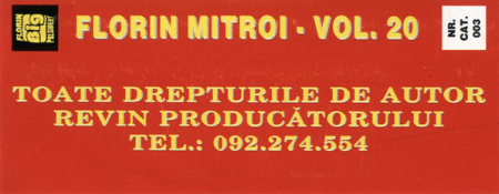 Florin Mitroi – Vol. 20 (CASETA) [1]