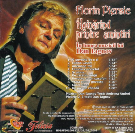 Florin Piersic - Hoinărind Printre Amintiri În Lumea Muzicii Lui Dan Iagnov, (CD) [1]
