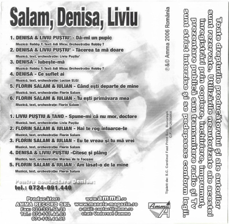 Florin Salam, Denisa & Liviu Puștiu – Salam, Denisa, Liviu (CASETA) [1]