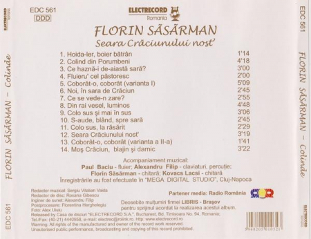 Florin Săsărman - Seara Craciunului Nost’ (Colinde), (CD) [1]