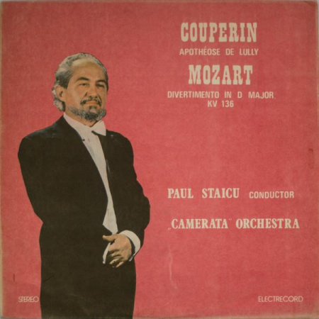 Muzică Clasică - François Couperin - Apothéose De Lully / Divertimento In D Major, KV 136, (Disc Vinil)