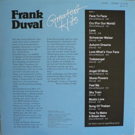 Frank Duval - Greatest Hits (Disc Vinil) [1]