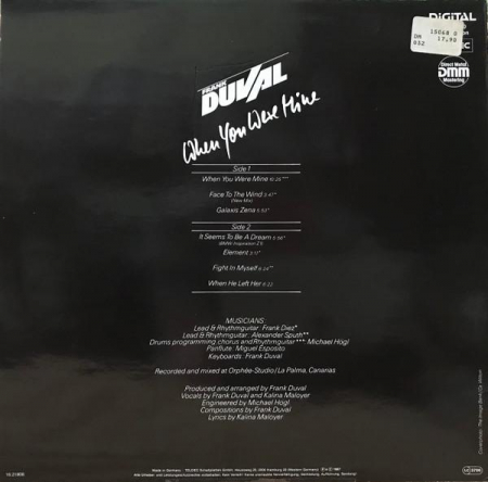 Frank Duval - When You Were Mine, (Disc Vinil) [1]