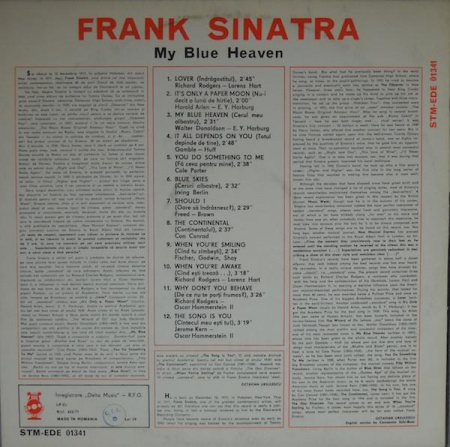 Frank Sinatra - My Blue Heaven, (Disc Vinil) [1]