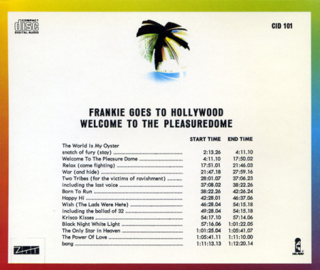 Frankie Goes To Hollywood - Welcome To The Pleasuredome (CD) [1]