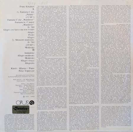 Franz Schubert - Fantasia In C (Wanderer) D.760 / Moments Musicaux D.780 [1]