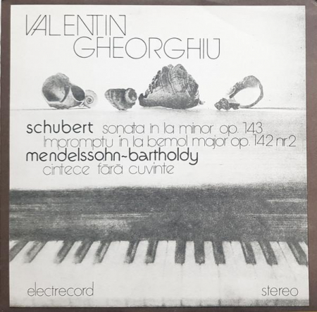 Muzică Clasică - Franz Schubert - Recital De Pian ( Sonata În La Minor Op.143 / Impromptu În La Bermol Major Op.142 Nr.2 / Cîntece Fără Cuvinte), (Disc Vinil)
