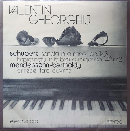 Muzică Clasică - Franz Schubert - Recital De Pian ( Sonata În La Minor Op.143 / Impromptu În La Bermol Major Op.142 Nr.2 / Cîntece Fără Cuvinte), (Disc Vinil)