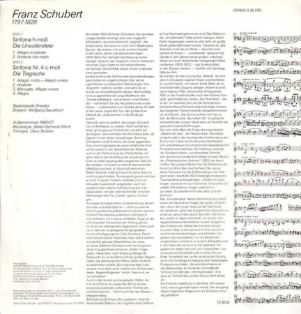 Franz Schubert - Sinfonie H-moll (Die Unvollendete) / Sinfonie Nr. 4 C-moll (Die Tragische) [1]
