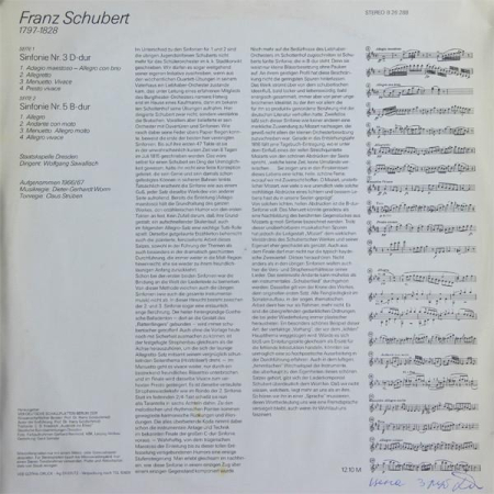 Franz Schubert - Sinfonie Nr. 3 D-dur / Sinfonie Nr. 5 B-dur [1]