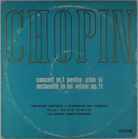 Frédéric Chopin - Concert Nr. 1 Pentru Pian Și Orchestră În Mi Minor, Op.11, (Disc Vinil) [0]