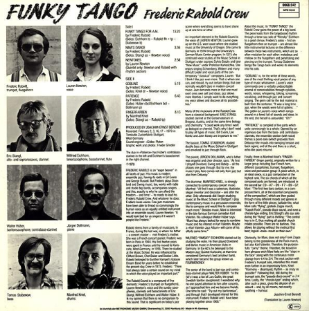 Frederic Rabold Crew - Funky Tango (Disc Vinil) [1]