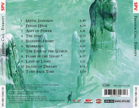 Freedom Call - Eternity, (CD) [1]