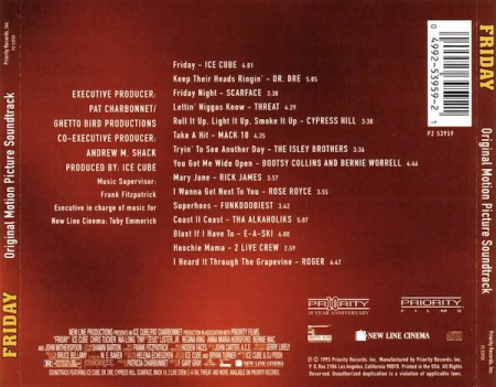 Friday (Original Motion Picture Soundtrack), (CD) [1]