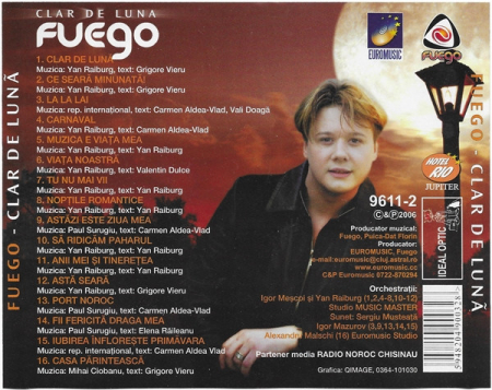 FUEGO - Clar De Lună , (CD) [1]