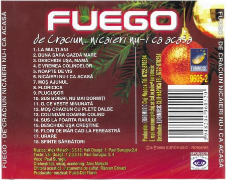 FUEGO  - De Craciun Nicaieri Nu-i Ca Acasa (CD) [1]
