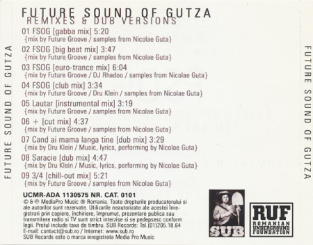 Future Groove & Dru Klein – FSOG {Future Sound Of Gutza - Remixes & Dub Versions} (CD) [1]