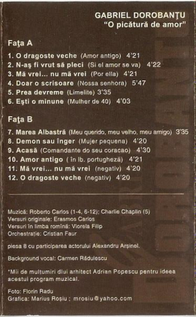 Gabriel Dorobanțu - O Picătură De Amor, (Casetă Audio) [1]