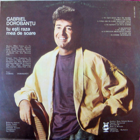 Gabriel Dorobanțu - Tu Ești Raza Mea De Soare, (Disc Vinil) [1]