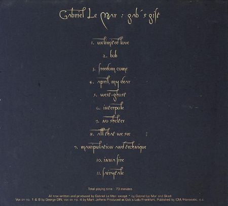 Gabriel Le Mar - Gab's Gift (CD) [1]